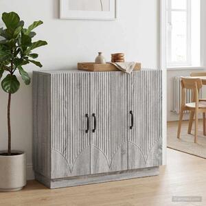 VidaXL Széf Szürke Sonoma 89 x 34,5 x 77 cm Szerelt Fa