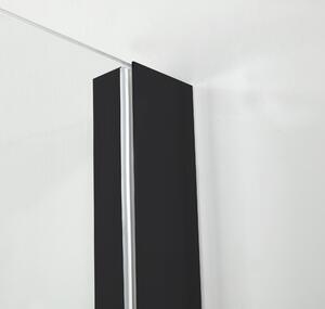 Hagser Frida zuhanykabin 120x80 cm négyszögletes fekete matt/átlátszó üveg HGR18000020