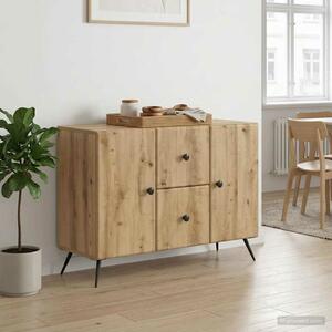 VidaXL Széf Kézműves Tölgy 89 x 34,5 x 60 cm Szerelt Fa