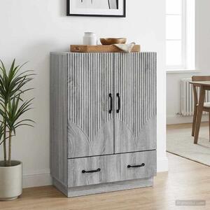 VidaXL Széf fiókkal Szürke Sonoma 66 x 34,5 x 92 cm Szerelt Fa