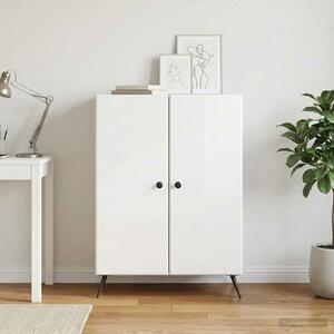 VidaXL Széf Magasfényű Fehér 66 x 34,5 x 90 cm Szerelt Fa
