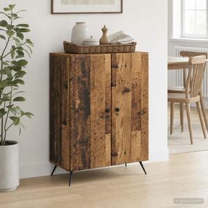 VidaXL Széf Antik Fa 66 x 34,5 x 90 cm Szerelt Fa