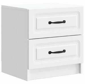 VidaXL Éjjeliszekrény 2 pcs Fehér 43 x 34,5 x 44,5 cm Szerelt Fa