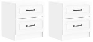 VidaXL Éjjeliszekrény 2 pcs Magasfényű Fehér 43 x 34,5 x 44,5 cm
