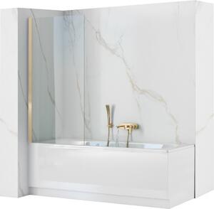 Rea Elegant Gold zuhanyparaván 80 cm egyrészes arany fényes/átlátszó üveg REA-W5601