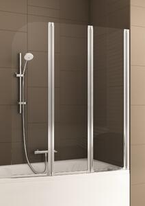 KFA Armatura Modern zuhanyparaván 120 cm háromrészes króm fényes/átlátszó üveg 170-06992P