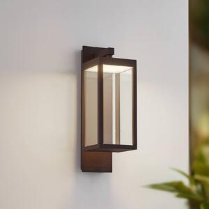 Lucande LED kültéri fali lámpa Ferdinand, rozsda, fém, IP54, Barna / rozsda, Alumínium, Modern