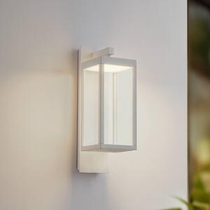 Lucande LED kültéri fali lámpa Ferdinand, fehér, fém, 38 cm, Fehér / opál, Alumínium, Modern