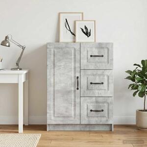 VidaXL Széf fiókkal Betonszürke 66 x 34,5 x 87 cm Szerelt Fa
