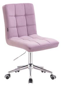 HR7009K Halványlila modern velúr szék