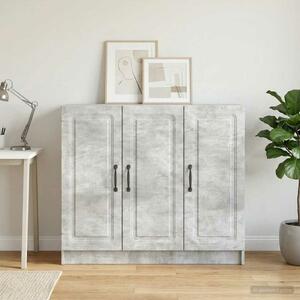 VidaXL Széf Betonszürke 89 x 34,5 x 77 cm Szerelt Fa
