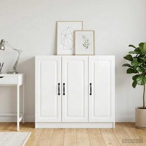 VidaXL Széf Magasfényű Fehér 89 x 34,5 x 77 cm Szerelt Fa