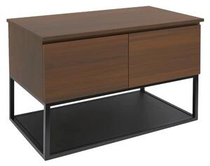 Fürdőszobaszekrény fedőlemezzel SAT B-Way 119x57x45 cm diófa matt BWAY120NUTDF