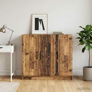 VidaXL Széf Antik Fa 89 x 34,5 x 77 cm Szerelt Fa