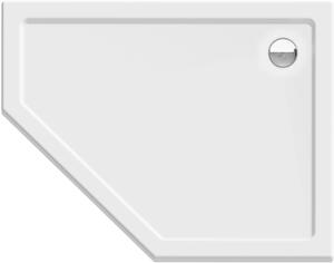 New Trendy New Azura ötszögletű zuhanytálca 100x80 cm fehér B-0419