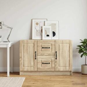 VidaXL Széf Sonoma Tölgy 89 x 34,5 x 57 cm Szerelt Fa