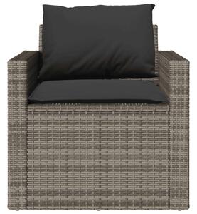 VidaXL Polyrattan Kerti Ülőgarnitúra - 4 részes - Szürke