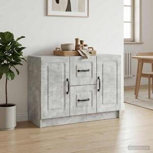 VidaXL Széf Betonszürke 89 x 34,5 x 57 cm Szerelt Fa