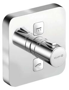 Kludi Push - Termosztatikus, rejtett keverő 2 készülékhez, krómozott 389110538