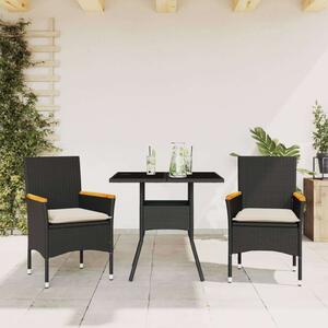 VidaXL Polyrattan Kerti Étkezőgarnitúra - 3 részes