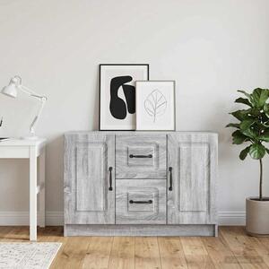 VidaXL Széf Szürke Sonoma 89 x 34,5 x 57 cm Szerelt Fa