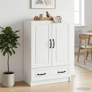 VidaXL Széf Fehér 66 x 34,5 x 92 cm Szerelt Fa