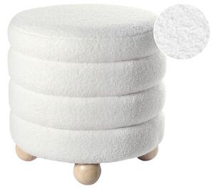 Törtfehér buklépuff ⌀ 42 cm CHILLY