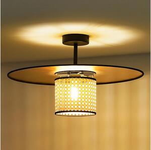 Duolla Duolla - Felületre szerelhető csillár TOKYO RATTAN 1xE27/15W/230V átm. 50 cm arany/rattan DU604277