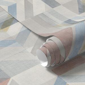 Tapéta Geometrikus nyilak pasztellvörös és kék árnyalatokban, Absztrakt tapétá, a01056 : Uwalls.hu
