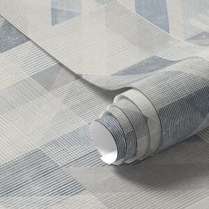 Tapéta Geometrikus mintázat hűvös kék-szürke árnyalatokban, Absztrakt tapétá, a01055v1 : Uwalls.hu