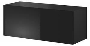 TV asztal/szekrény Viktor 01 (fekete + fényes fekete). 1048388