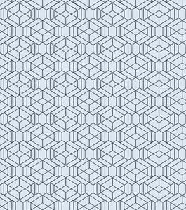 Tapéta Világoskék geometrikus kocka mintázat, Absztrakt tapétá, a01066 : Uwalls.hu