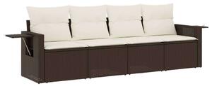 VidaXL Polyrattan Kerti Ülőgarnitúra - 4 részes