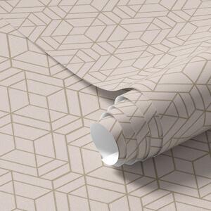Tapéta Meleg bézs háttér finom grafikus kockákkal, Absztrakt tapétá, a01067v3 : Uwalls.hu