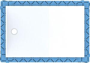 Geberit Setaplano zuhanytálca nélküli zuhanykabin panel 90x75 cm fehér 154.292.11.1