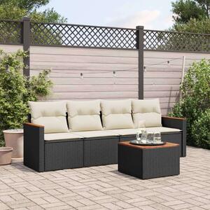 VidaXL 5 részes Polyrattan Kerti Kanapé Szett