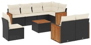 VidaXL Polyrattan Kerti Ülőgarnitúra - 9 részes