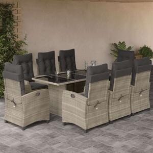 VidaXL Polyrattan Kerti Étkezőgarnitúra - 9 részes