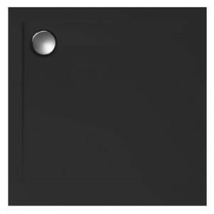 Polimat Geos négyzet alakú zuhanytálca 80x80 cm fekete 00379