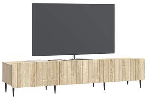 VidaXL TV szekrény fiókkal Sonoma Tölgy 147 x 34,5 x 32 cm Szerelt Fa