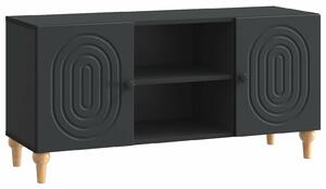 VidaXL TV szekrény Fekete 102 x 34,5 x 50 cm Szerelt Fa