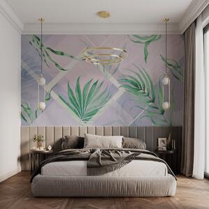 Fotótapéta Lush greens on soft pastel backdrop, Fotótapéta egyedi, w01625 : Uwalls.hu