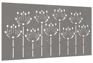 VidaXL virágmintás corten acél kerti faldísz 105 x 55 cm