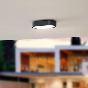 Lindby - Niniel Oval LED Kültéri Mennyezeti Lámpa Black/WhiteLindby - Lampemesteren