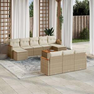 VidaXL Polyrattan Kerti Ülőgarnitúra - 11 részes - Bézs