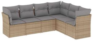 VidaXL Polyrattan Kerti Ülőgarnitúra - 6 Fő