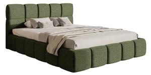 Franciaágy 180 cm Cirsten 180B (ágyráccsal) (oliva)