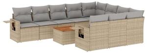 VidaXL Polyrattan Kerti Ülőgarnitúra - 11 részes