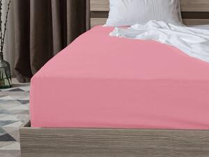 JERSEY rózsaszín vízhatlan lepedő 90x200 cm
