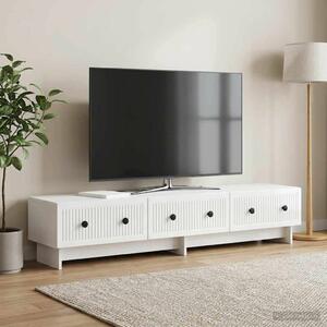 VidaXL TV szekrény Magasfényű Fehér 147 x 34,5 x 30 cm Szerelt Fa